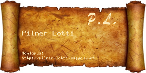 Pilner Lotti névjegykártya